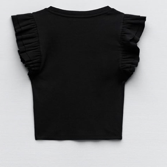 Zara ruffled crop top - Picture 2 of 5